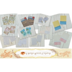 Journaling Cards - 13cm x 9cm  Wzory 2szt TAG